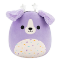Squishmallow Birthday Plush Toy 5" Deontay Purple Dog