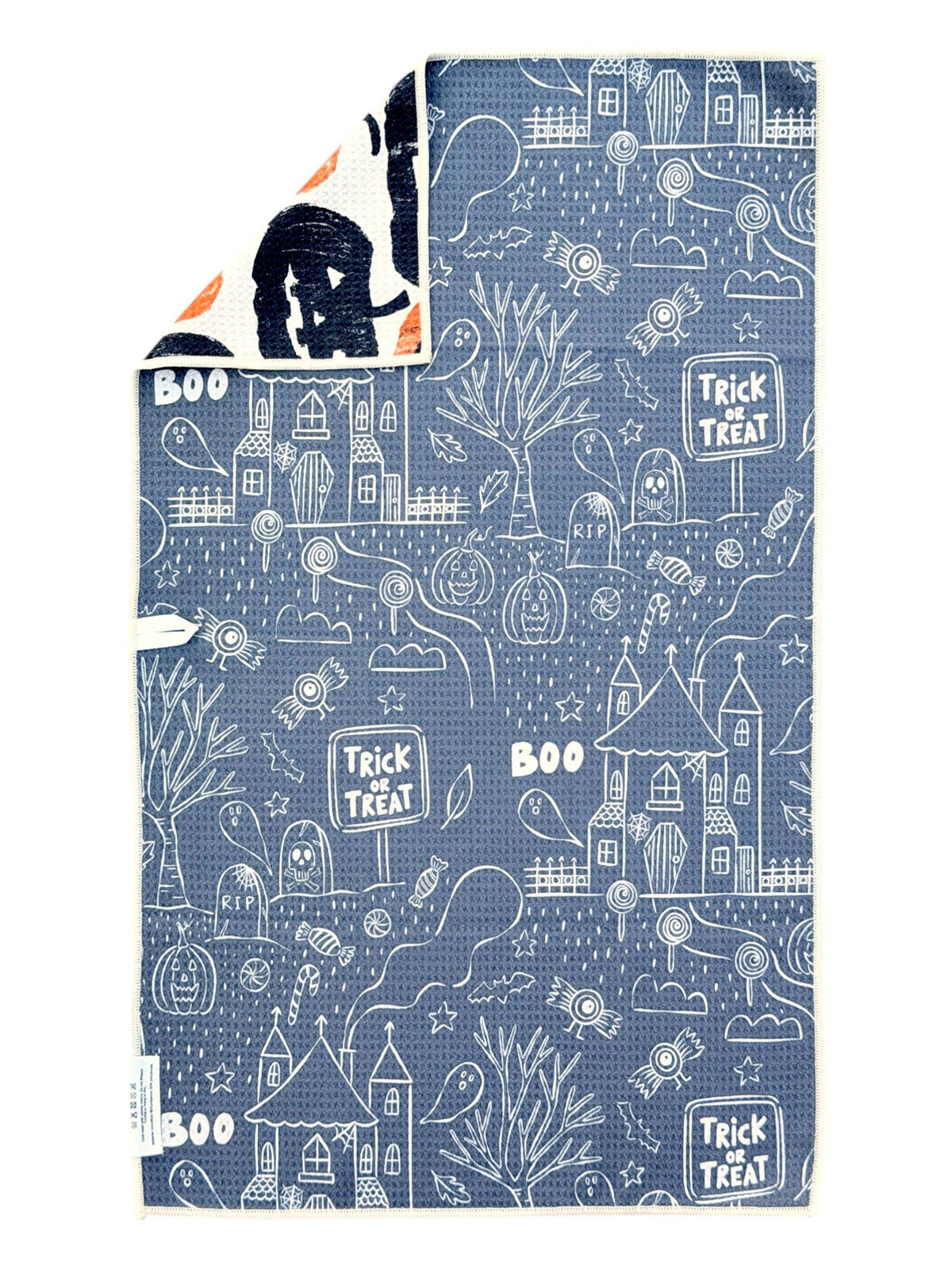 Crae Midnight Pumpkins: Reversible Hand Towel