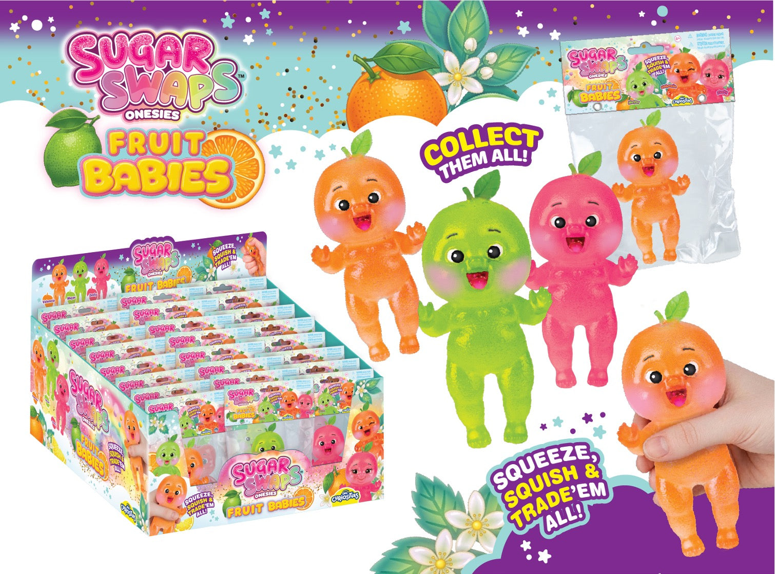Orb Sugar Swaps Onesies Fruit Babies Citrus- Pre Order