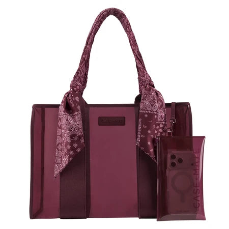 Case-Mate Jelly Tote w/ Phone Pouch - Mulberry Twilly Scarf