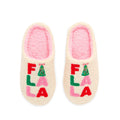 "FA LA LA" SLIPPERS,IVORY