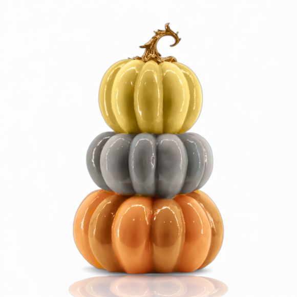 Vintage Stacked Pumpkins
