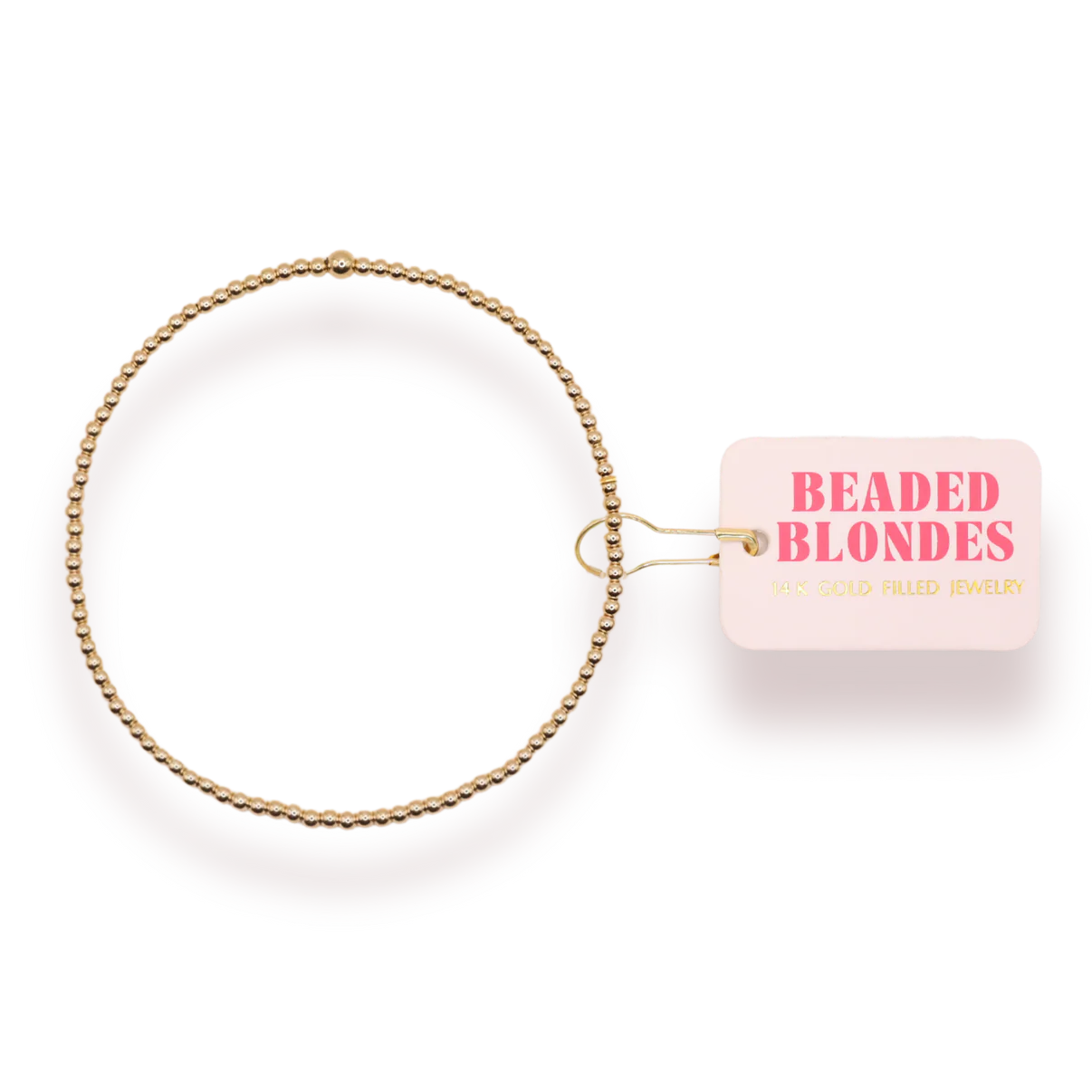 Gold beaded hair bracelet from   Beaded Blondes