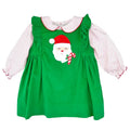 Santa Applique Corduroy Jumper Set