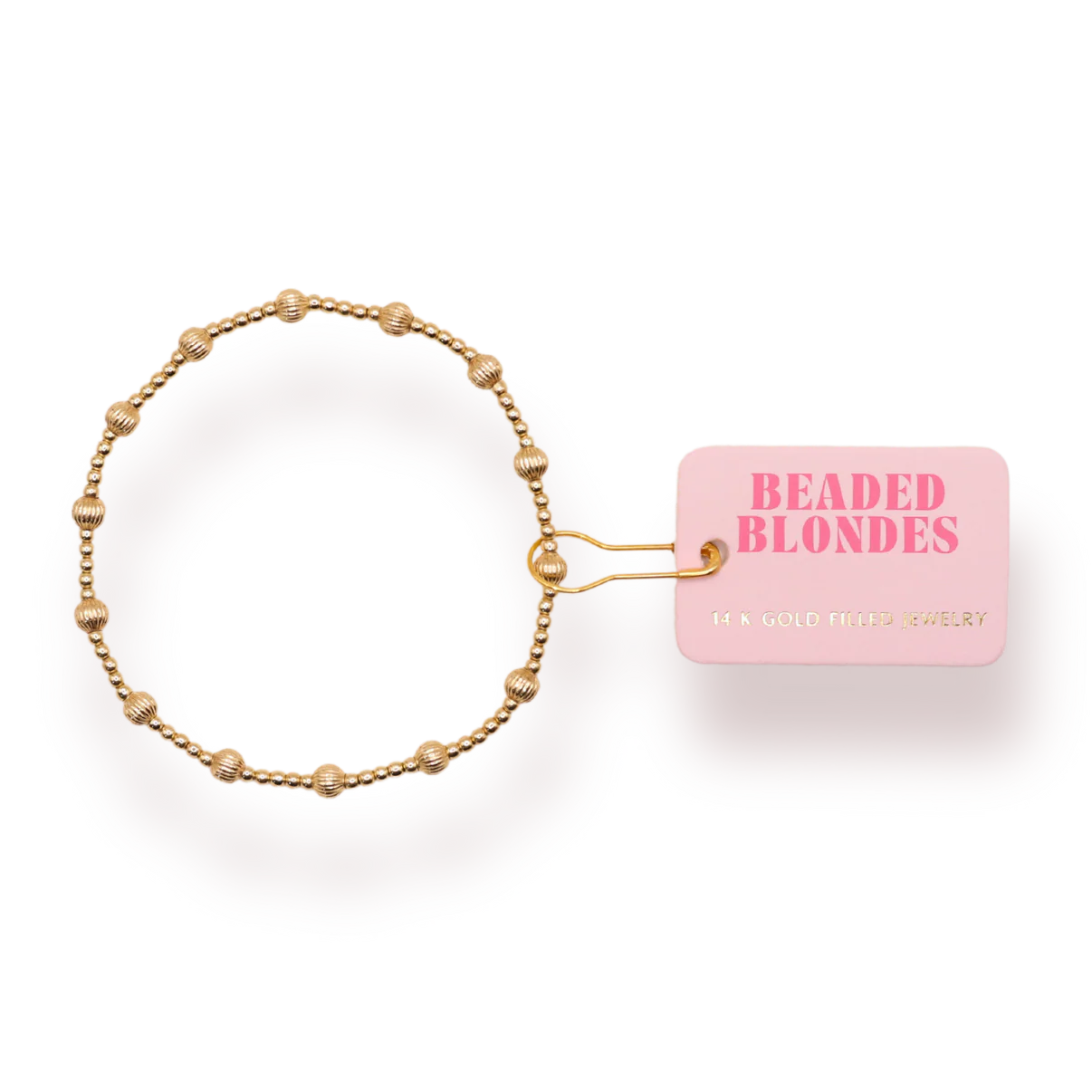 June Fluted Bracelet in Gold