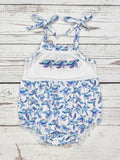 Baby Girl Tortoise Appliqué Bubble