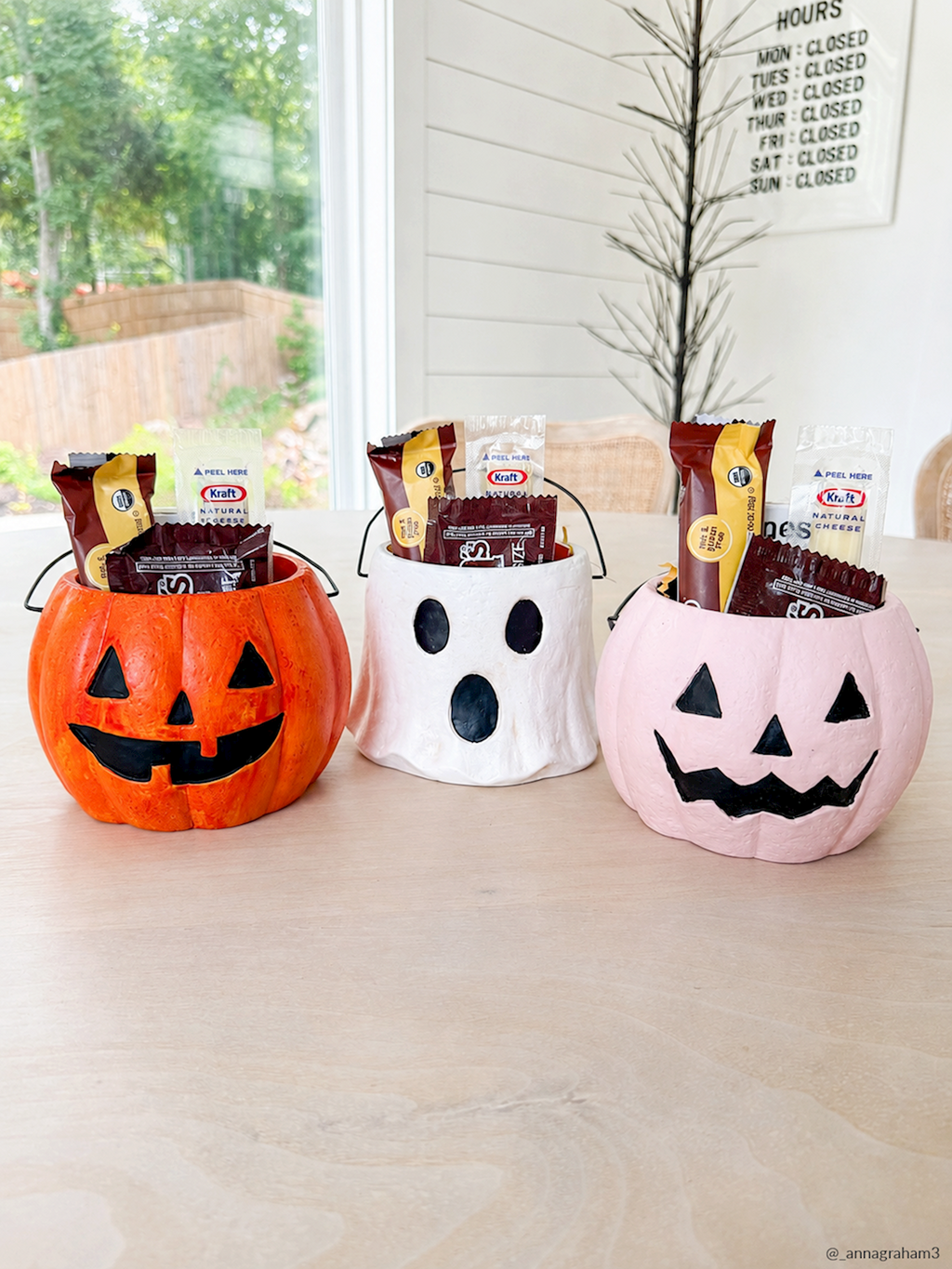 Orange Pumpkin Mini Treat Bucket