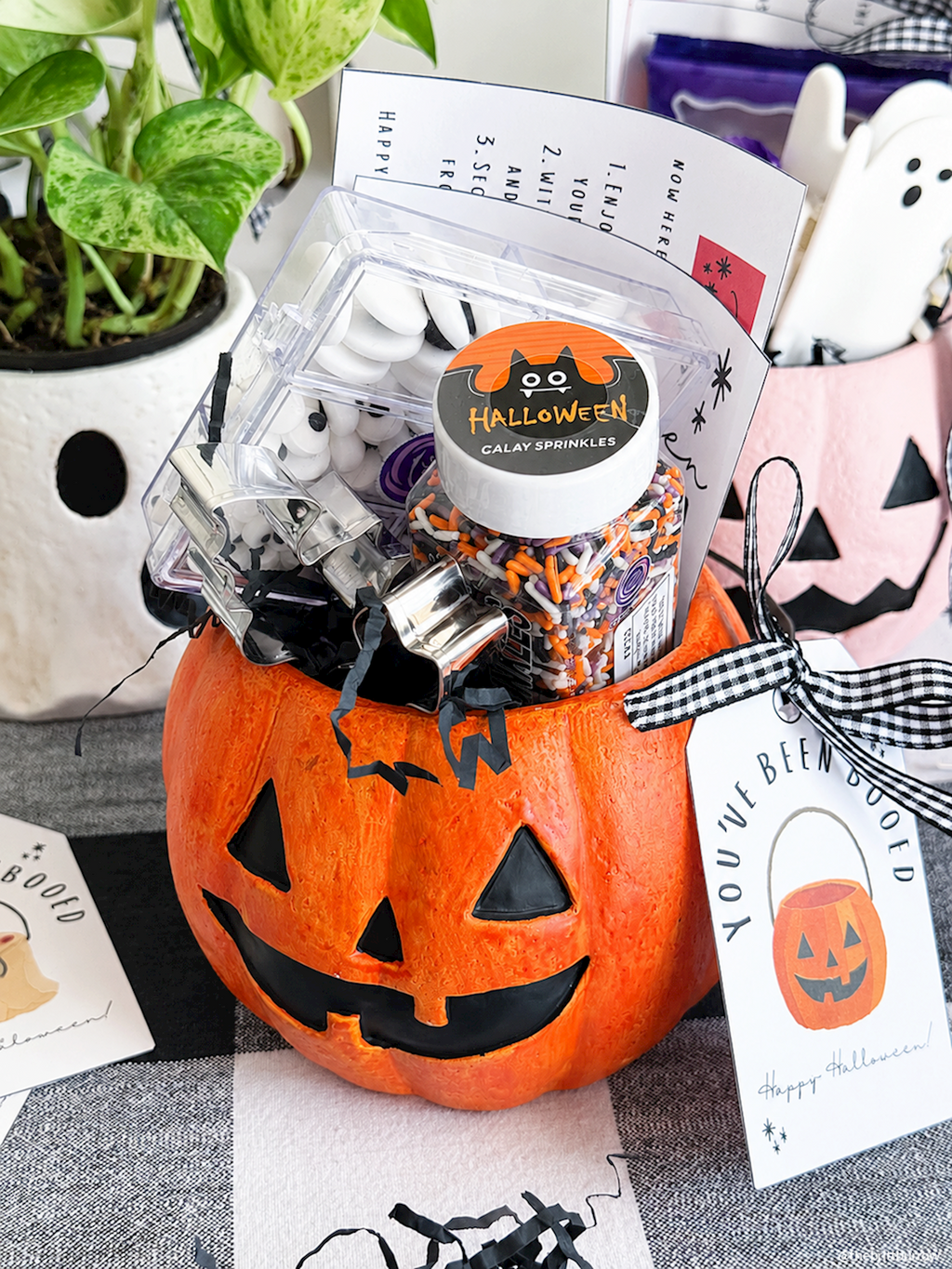 Orange Pumpkin Mini Treat Bucket