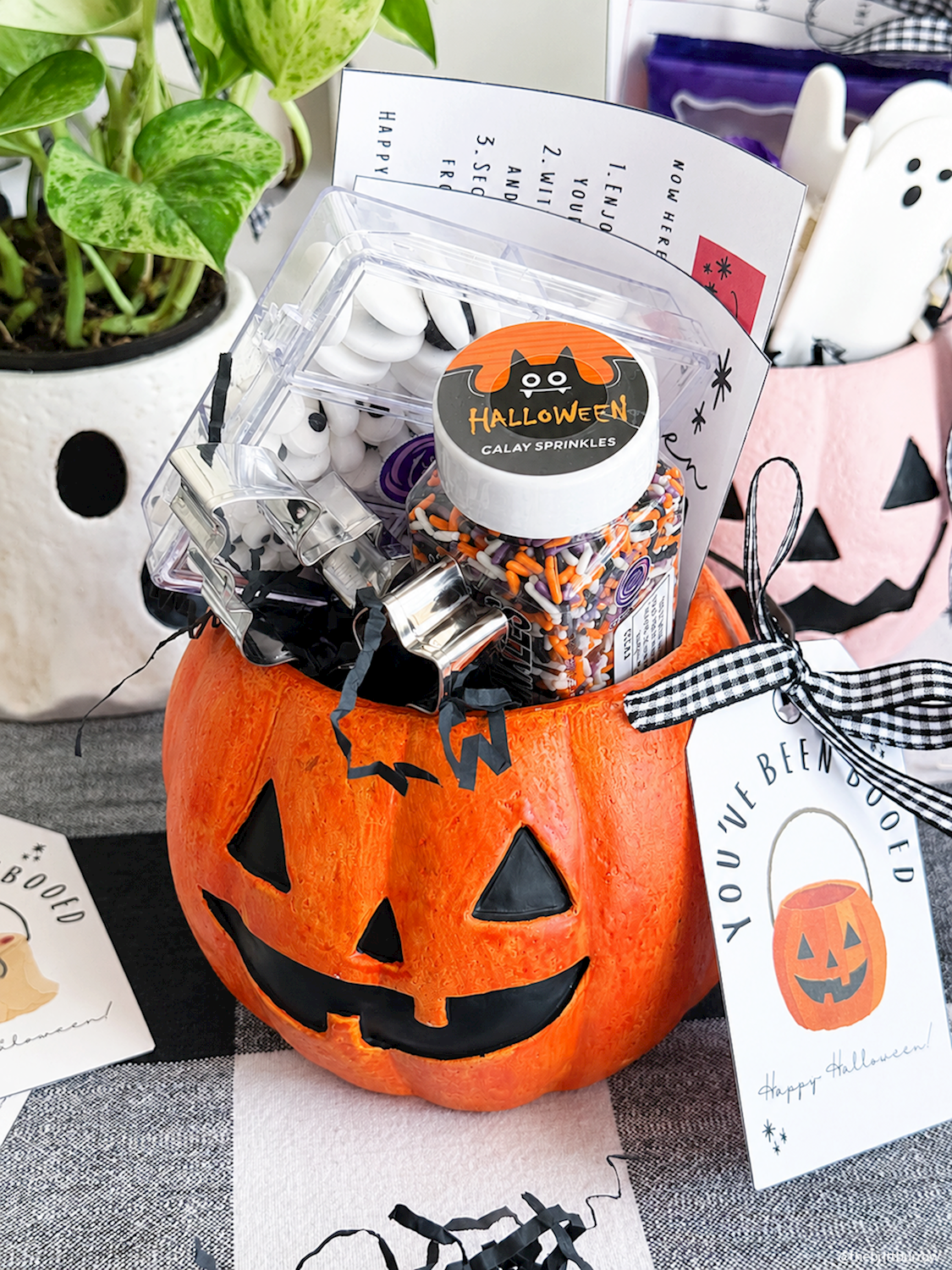 Orange Pumpkin Mini Treat Bucket