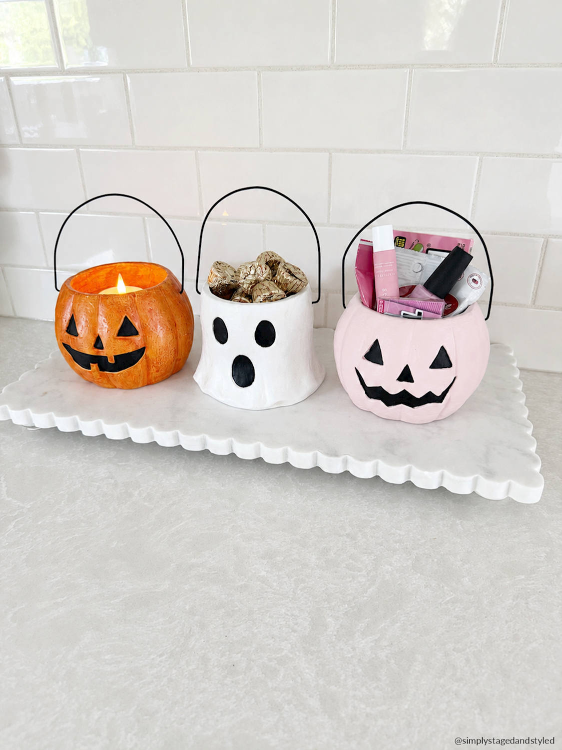 Pink Pumpkin Mini Treat Bucket