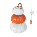 Stacked Pumpkin Triple Tidbit Set
