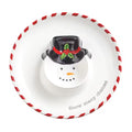 Snowman Sectioned Christmas Dish
