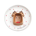 Reindeer Sectioned Christmas Dish