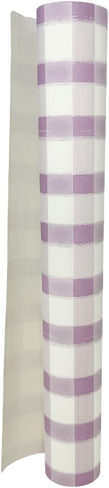 Hester & Cook Lilac Painted Check Runner - 20" x 25'