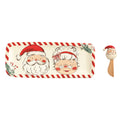 Mr. & Mrs. Claus Farm Tray Set