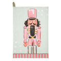 Pink Nutcracker Stripe Hem Towel