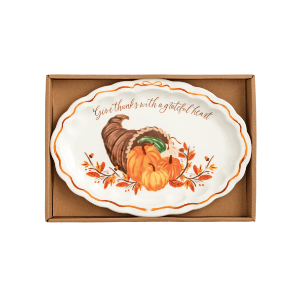Grateful Heart Sentiment Plate
