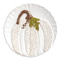 White Pumpkin Gather Salad Plate