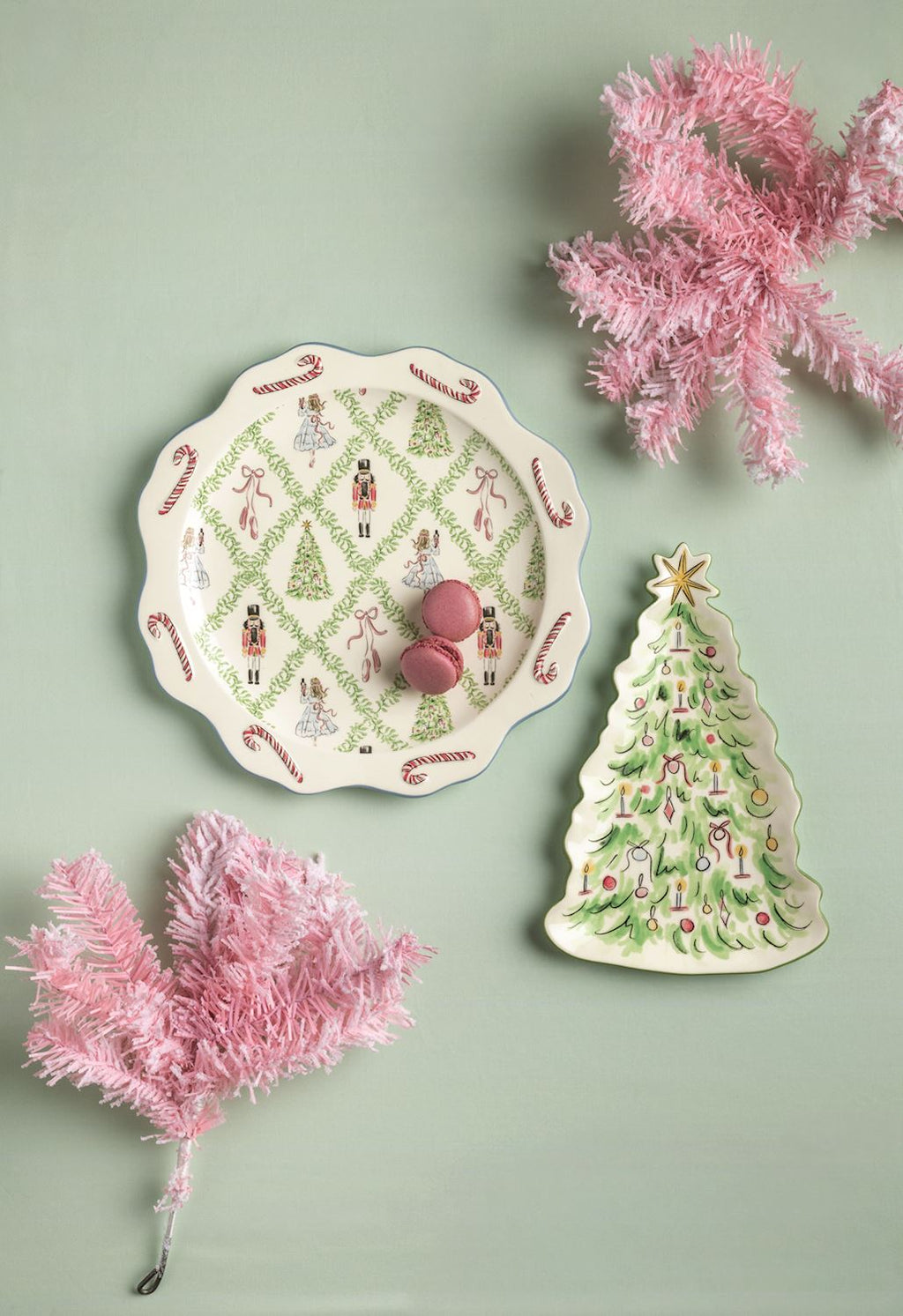 Nutcracker & Tree Nested Tray Set