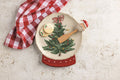 Snow Globe Cookie Plate Set