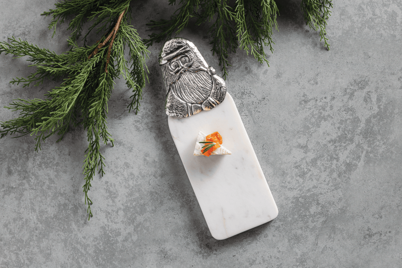 Metal Santa & Marble Board
