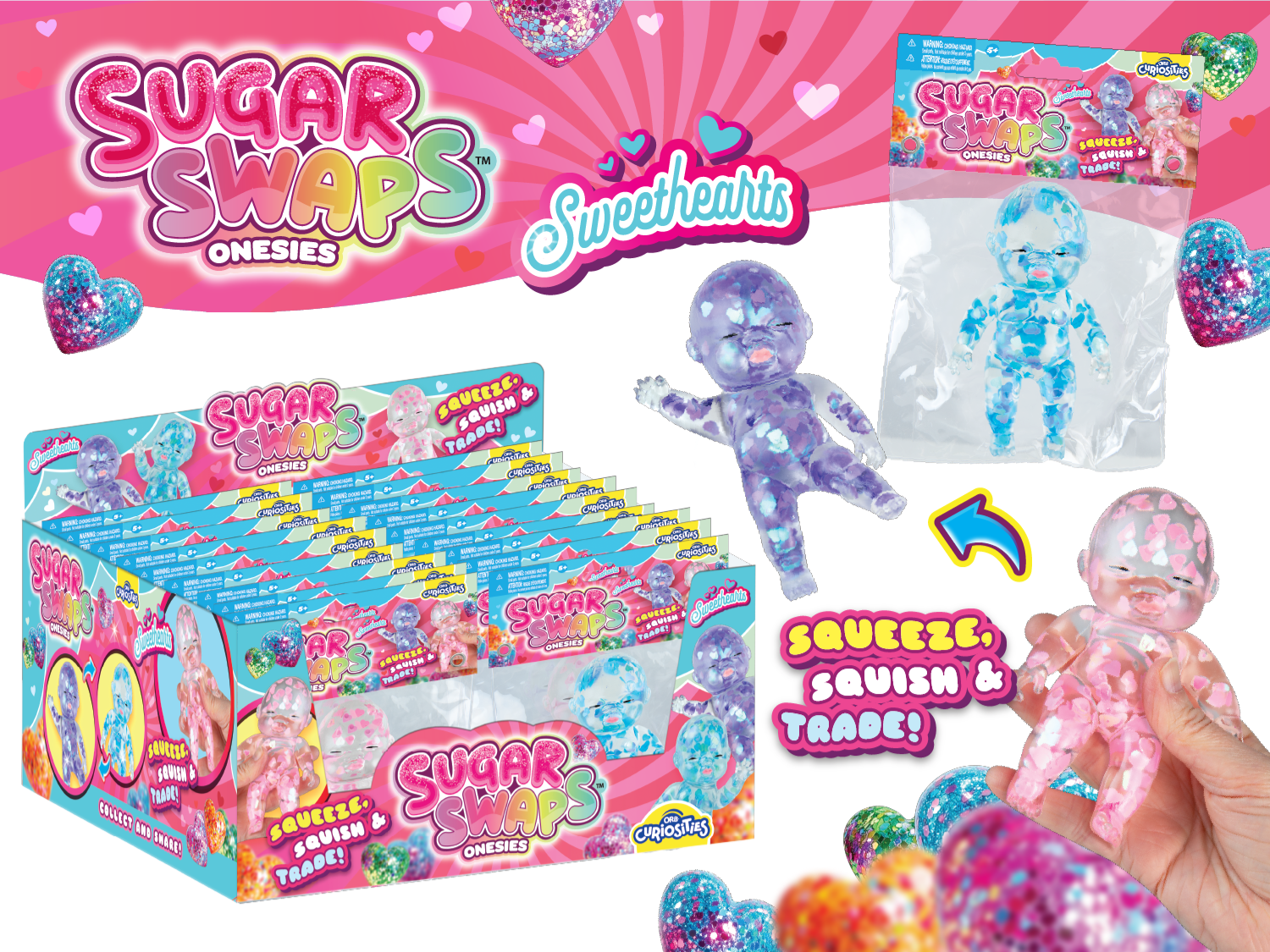 Orb Sugar Swaps Onesies Babies Sweethearts- Pre Order