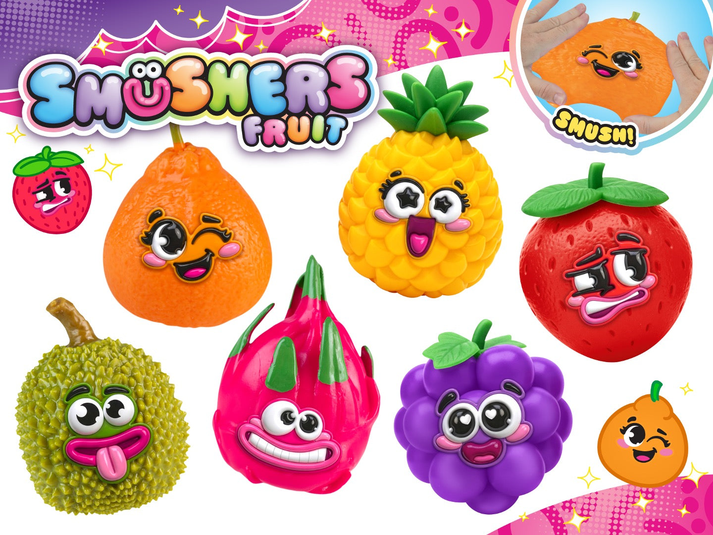 Orb Smushers Juicy Crew Fruit- Pre Order