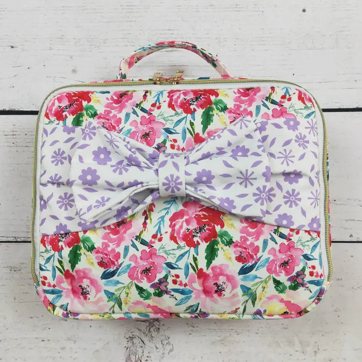 Flower Bow Cute Girls Lunch Box Bag