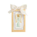 Front Facing Angel Gold Painted Acrylic Ornament