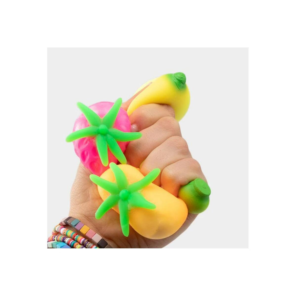 Schylling Nee Doh Groovy Fruit - Novelty Squeeze Toy(3pcs/set)