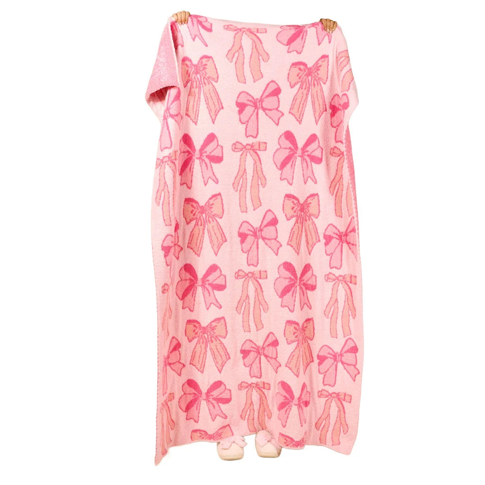 Cozy Dreams Luxe Blanket-Wrapped in Bows