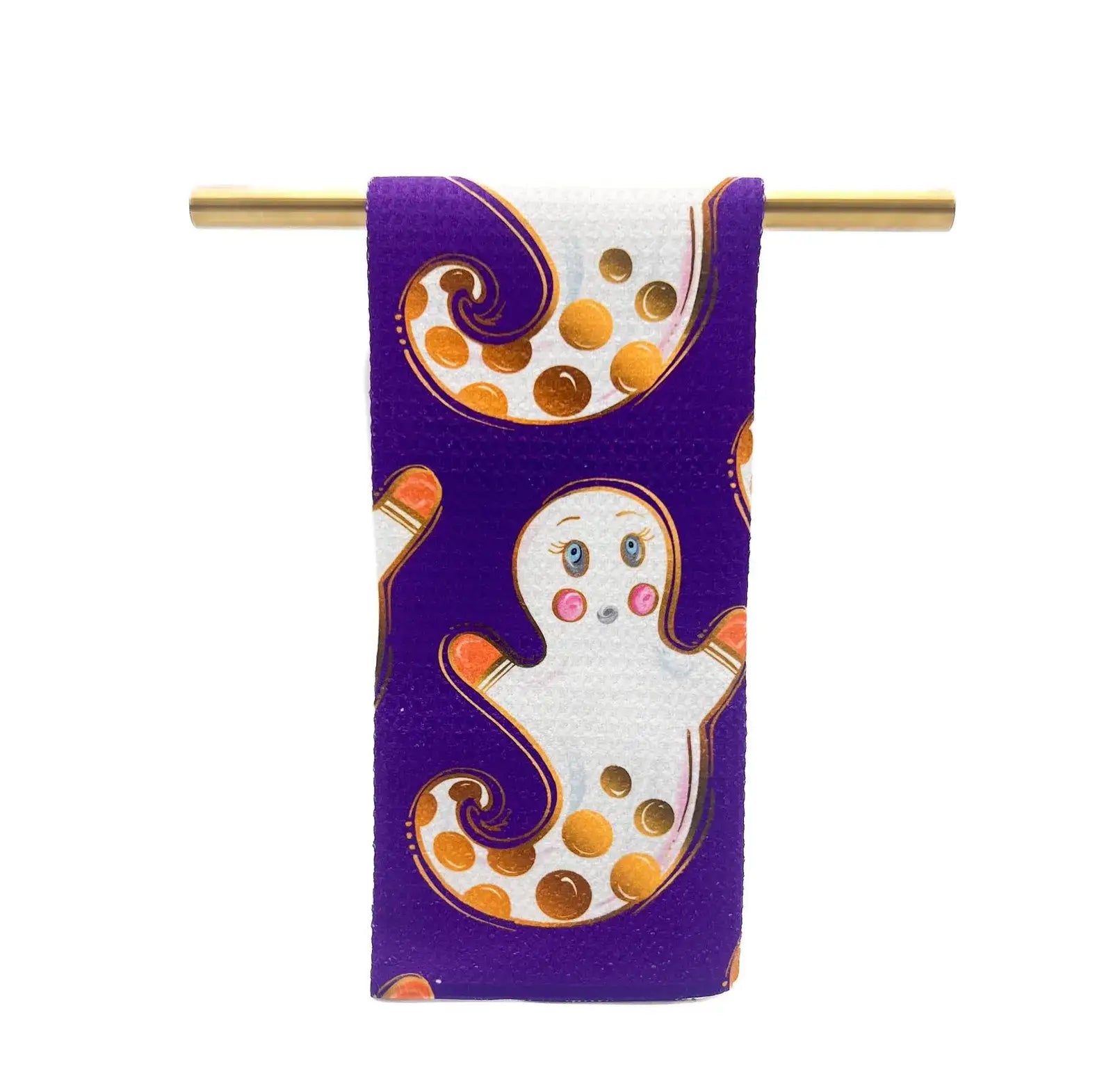 Purple Holy Ghost Tea Towel