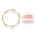 ILY Gold Fluted Bracelet in Gold