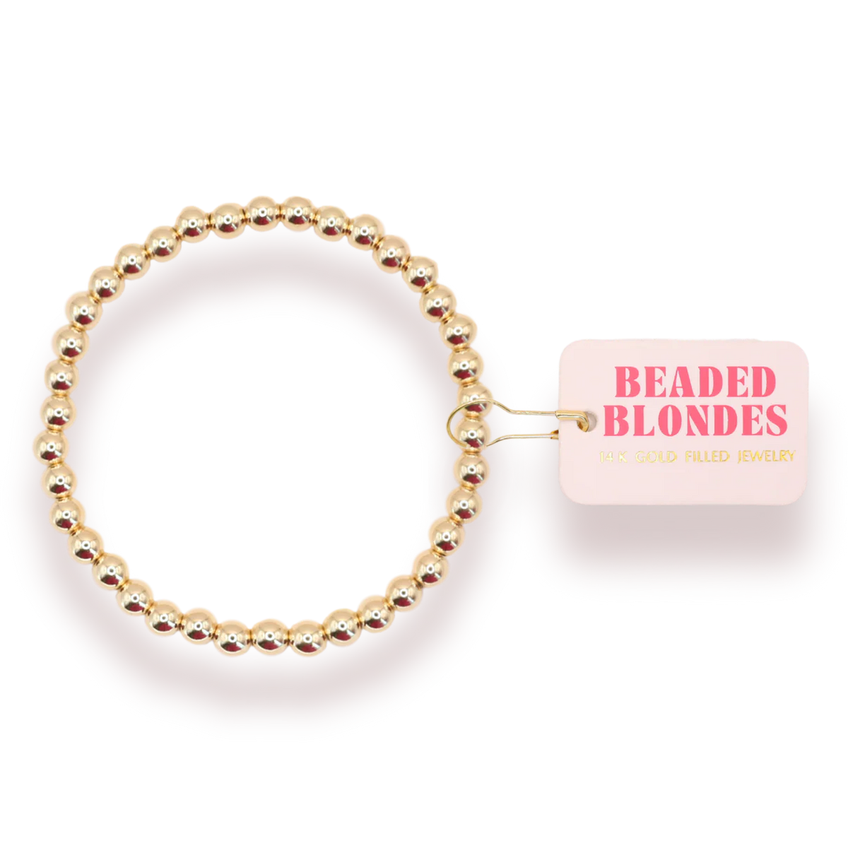 Beaded Blondes - 5MM Gold Beaded Bracelet