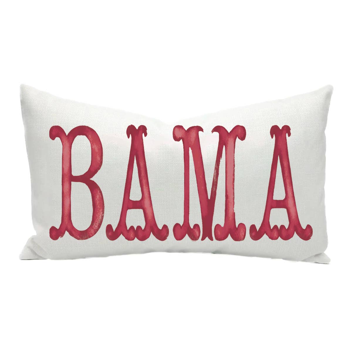 Crimson Watercolor BAMA Pillow