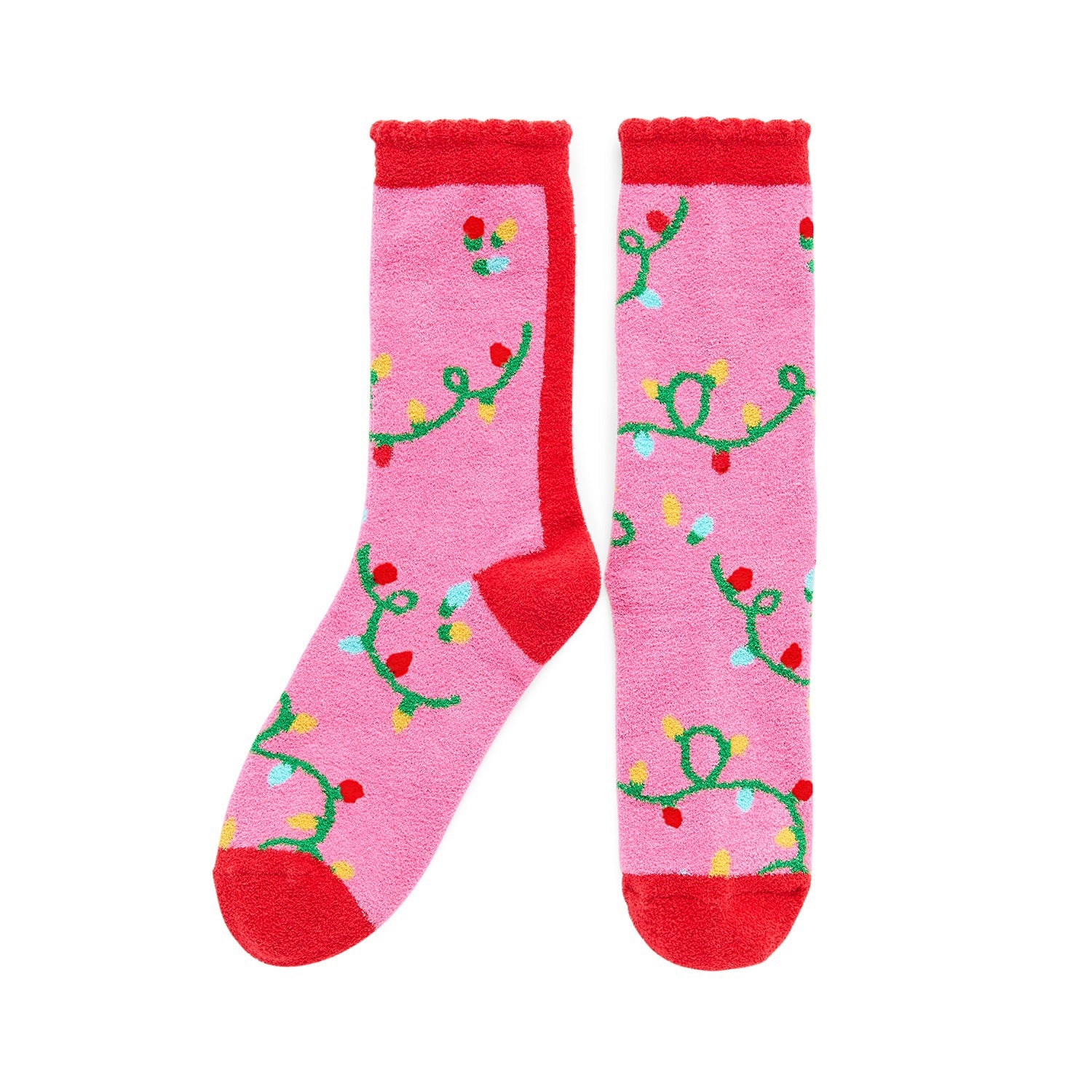 STRING LIGHTS SOCKS,PINK