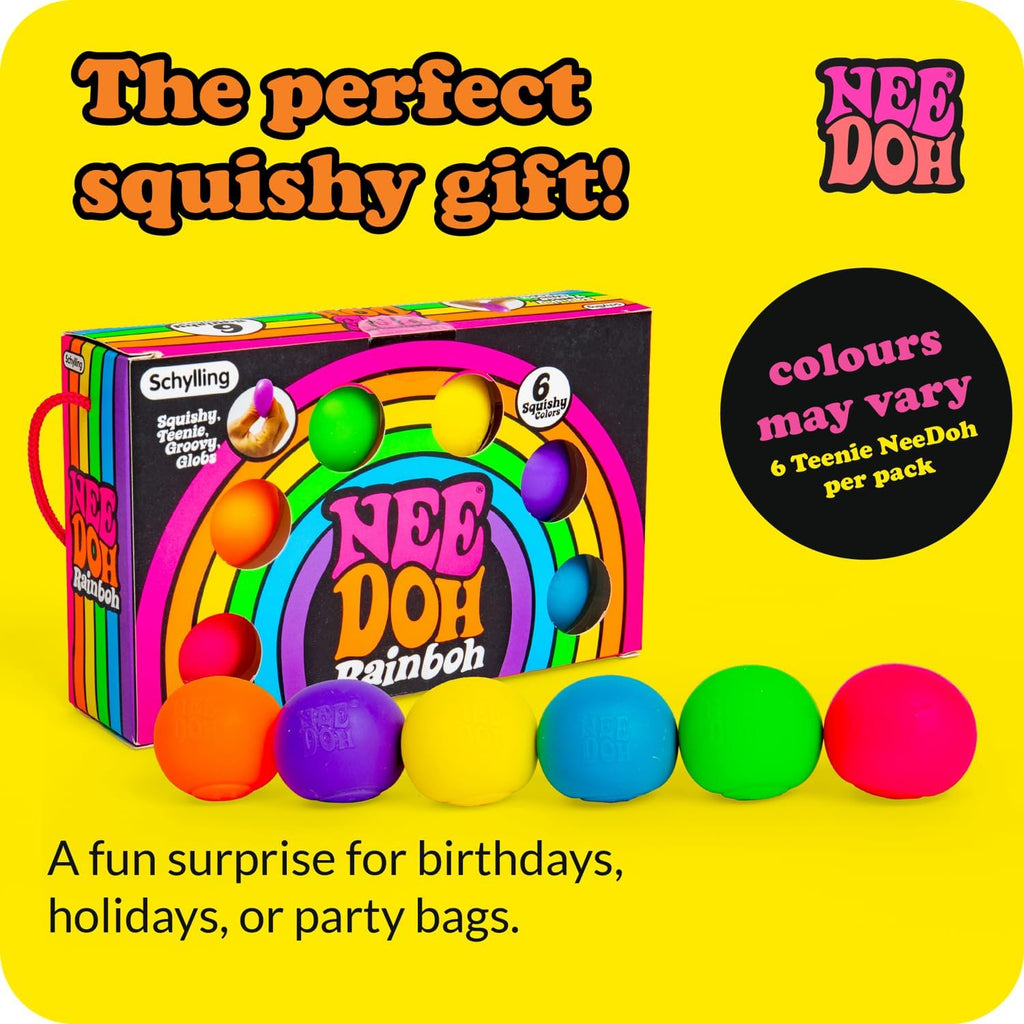 NEE DOH RAINBOH TEENIE- set of 6