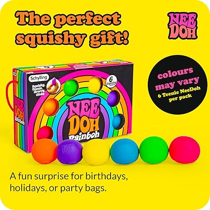 NEE DOH RAINBOH TEENIE- set of 6
