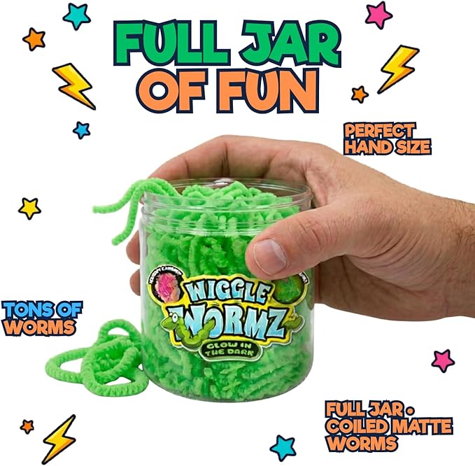 Wiggle Worms Glow in the Dark