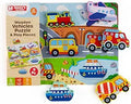 Wooden Vehicles Puzzle & Play Pieces