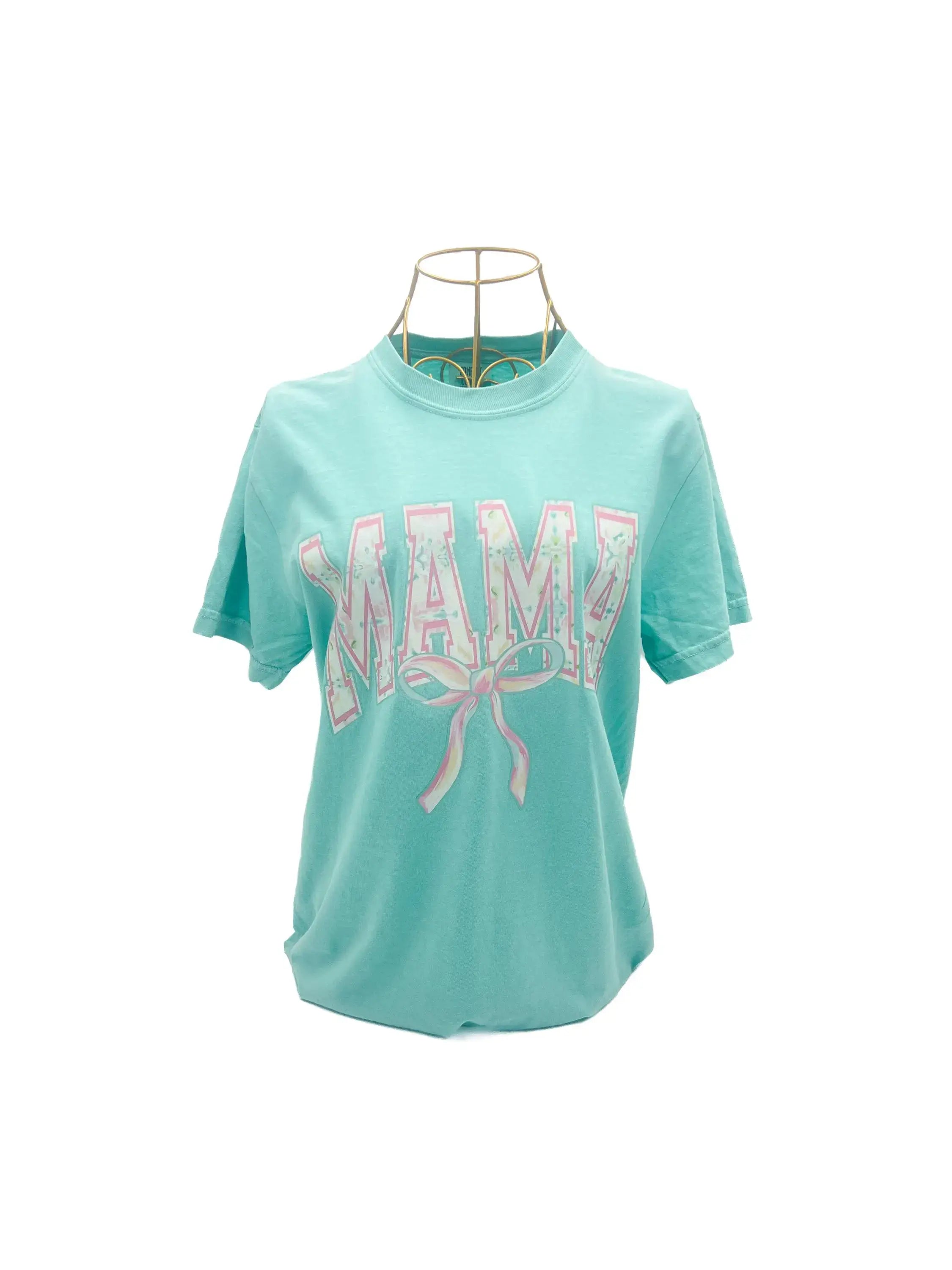 Cortnei Kaleidoscope Bow Mama T-shirt