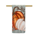 Aqua Pumpkins Tea Towel - Fall Hand Towel