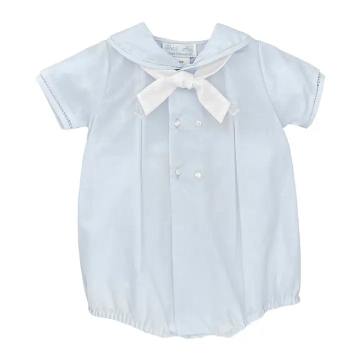 Romper with Anchor Embroidery