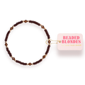 Beaded Blondes - Eleanor Bracelet in Mocha