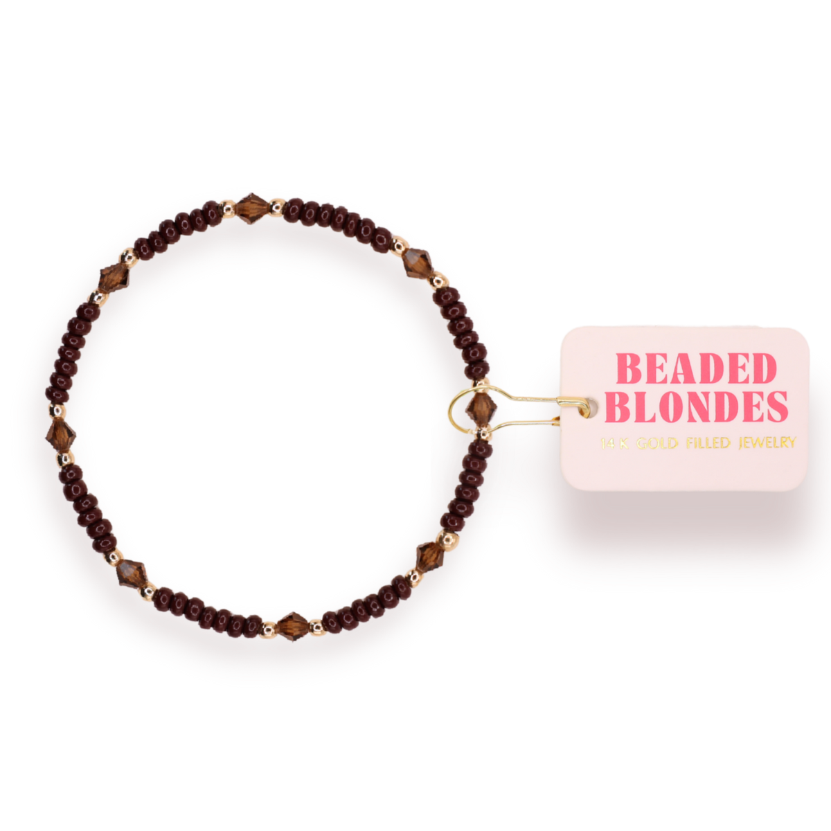 Beaded Blondes - Eleanor Bracelet in Mocha