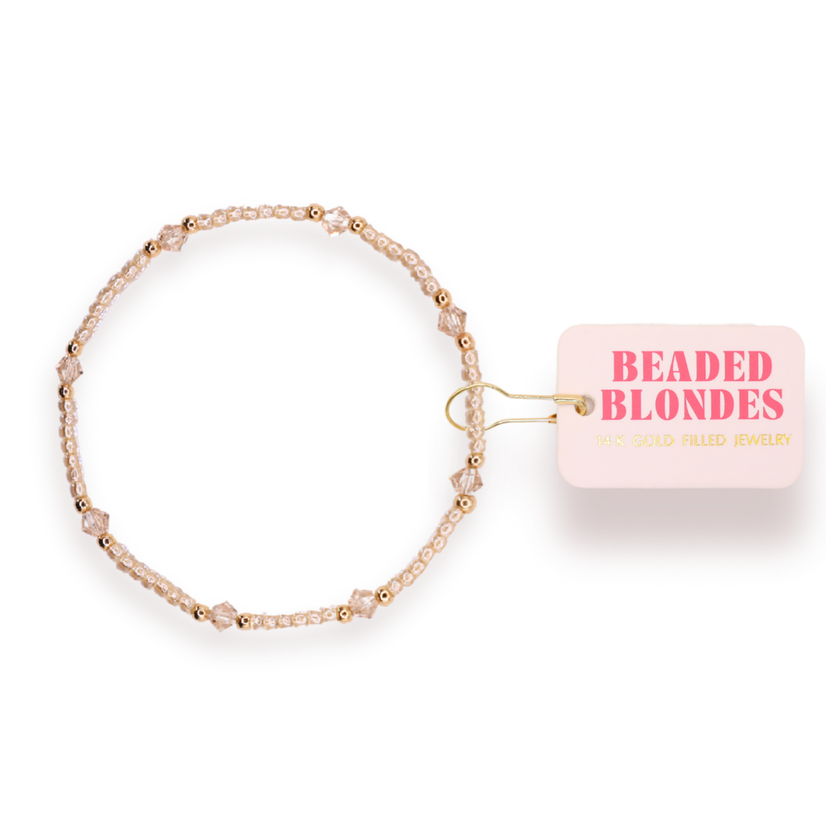 Beaded Blondes - Eleanor Bracelet in Champagne