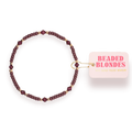 Beaded Blondes - Eleanor Bracelet in Plum