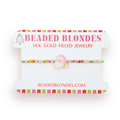 Beaded Blondes - Santa Bracelet on Color