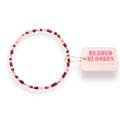 Beaded Blondes - Cranberry Blush Sprinkle Bracelet
