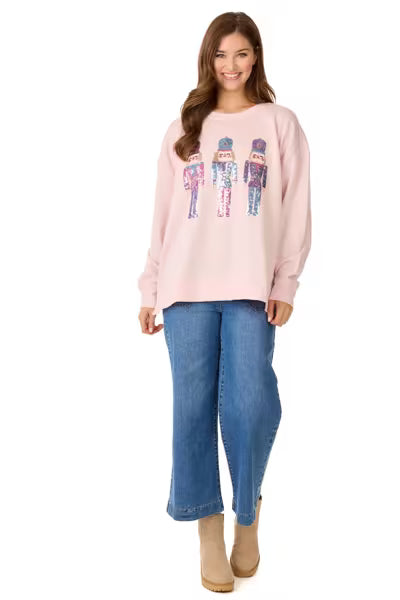 Nutcracker Sparkle Swearshirt One Size